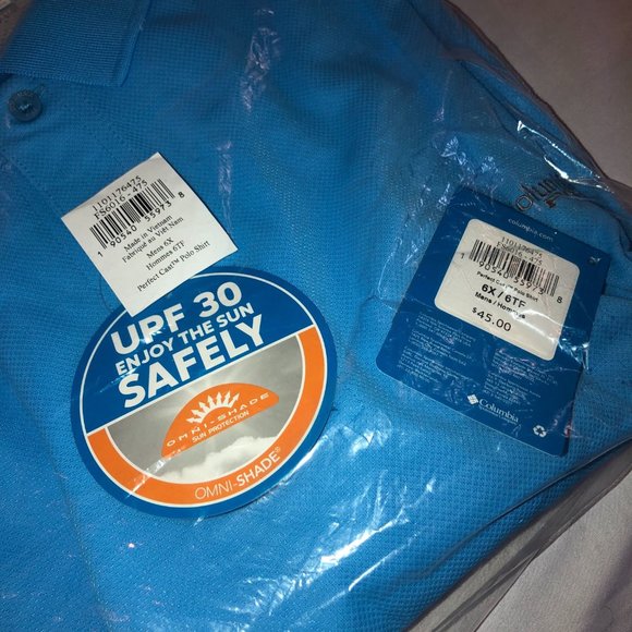 NWT Columbia Men's PFG Perfect Cast Polo Shirt 6X - Picture 5 of 5